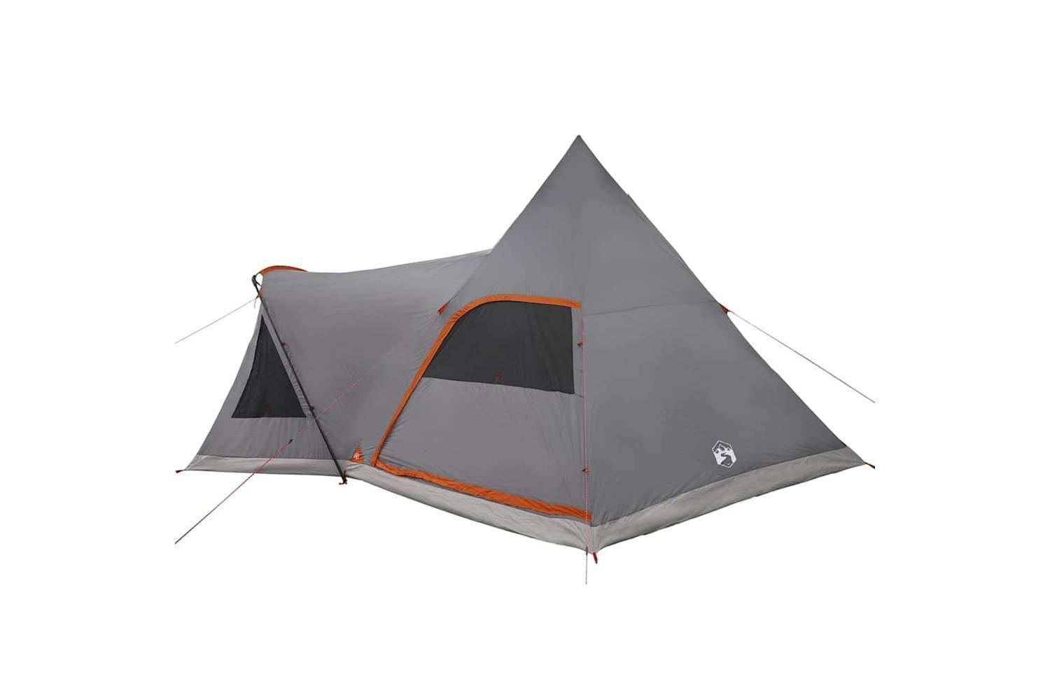 Vidaxl Teepee Tent With Roof Grey And Orange 545 X 450 X 295 Cm-7