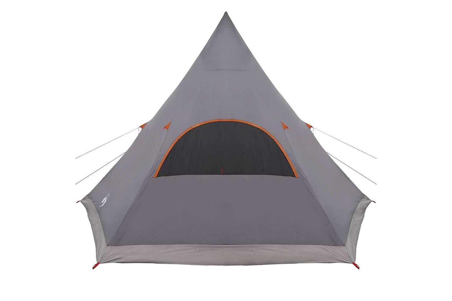 Vidaxl Teepee Tent With Roof Grey And Orange 545 X 450 X 295 Cm-8
