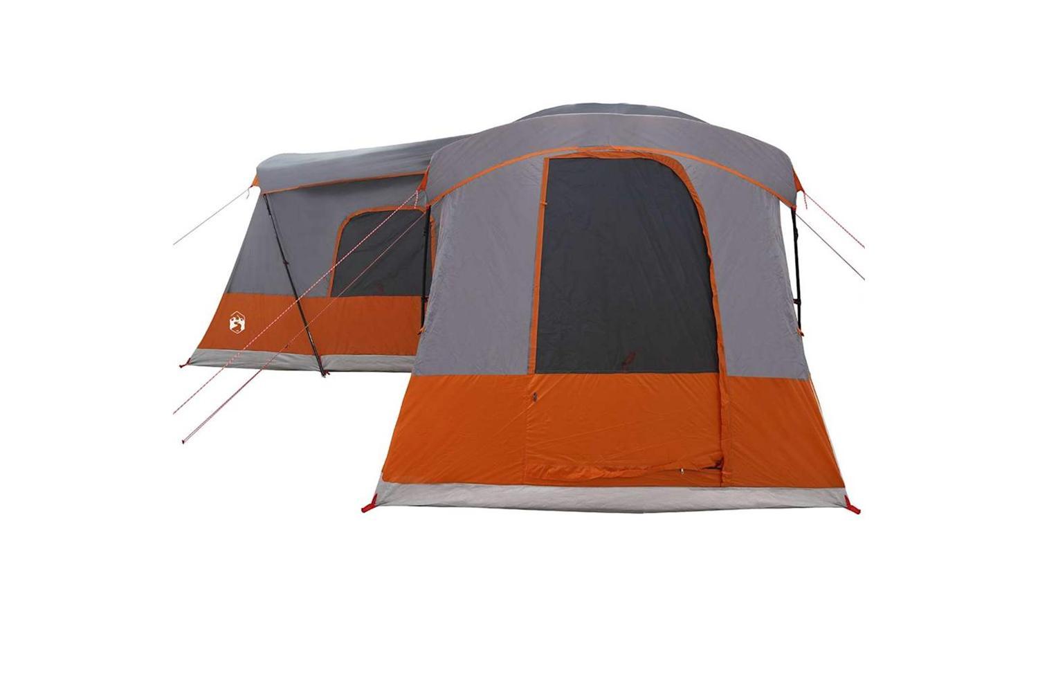 Vidaxl Tent With Roof With Storage Grey And Orange 680 X 510 X 210 Cm-7
