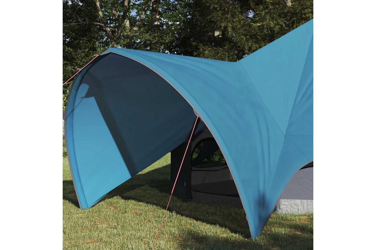 Vidaxl Teepee Tent With Roof Blue And Grey 312 X 312 X 197 Cm-3