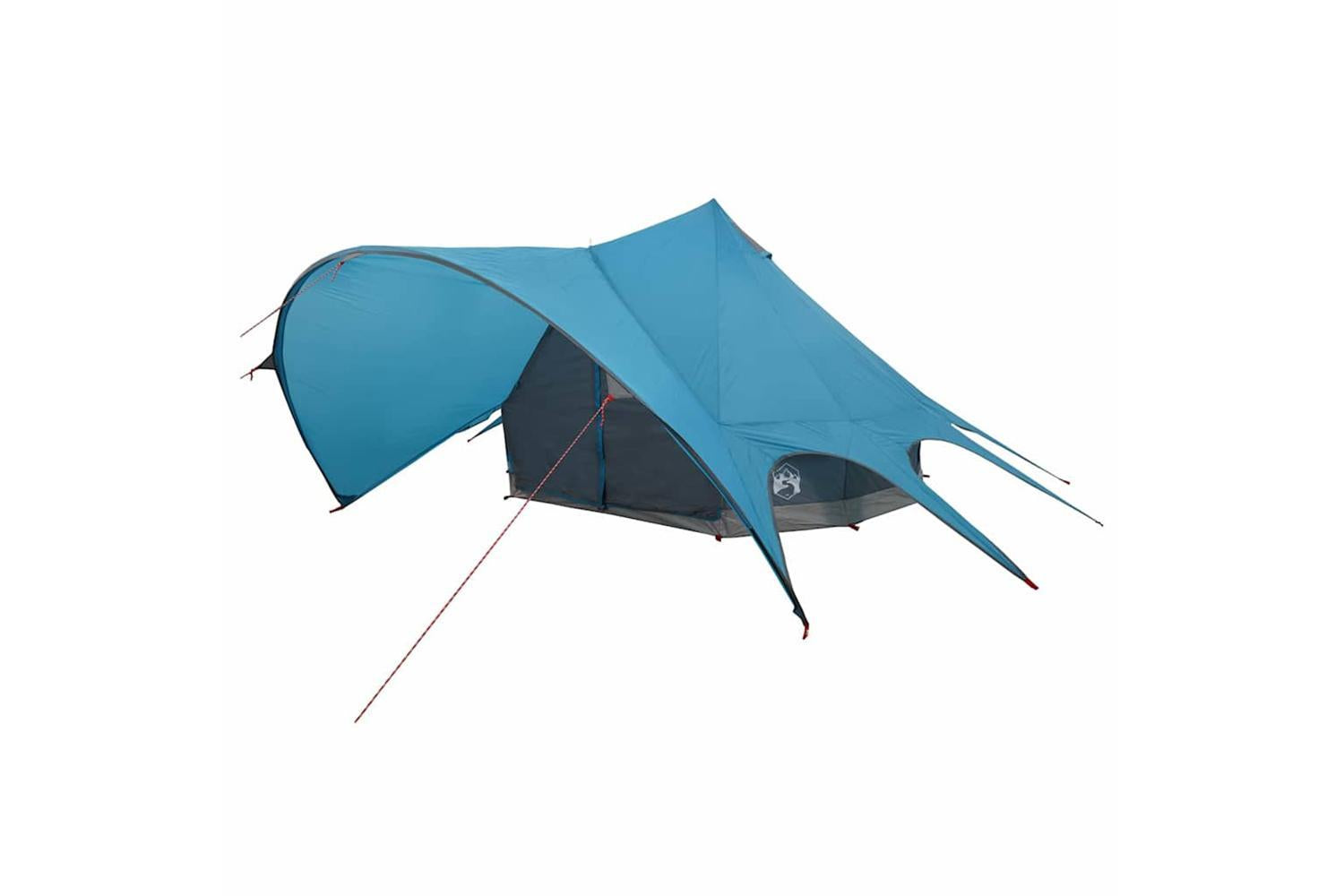Vidaxl Teepee Tent With Roof Blue And Grey 312 X 312 X 197 Cm-4
