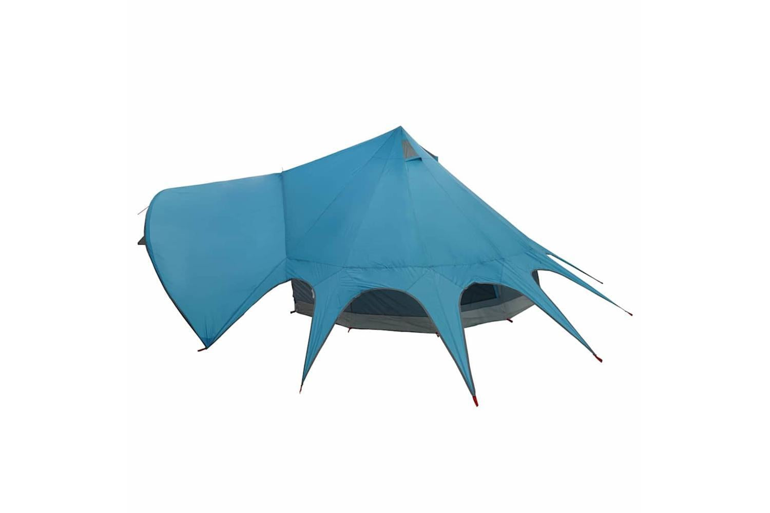 Vidaxl Teepee Tent With Roof Blue And Grey 312 X 312 X 197 Cm-7