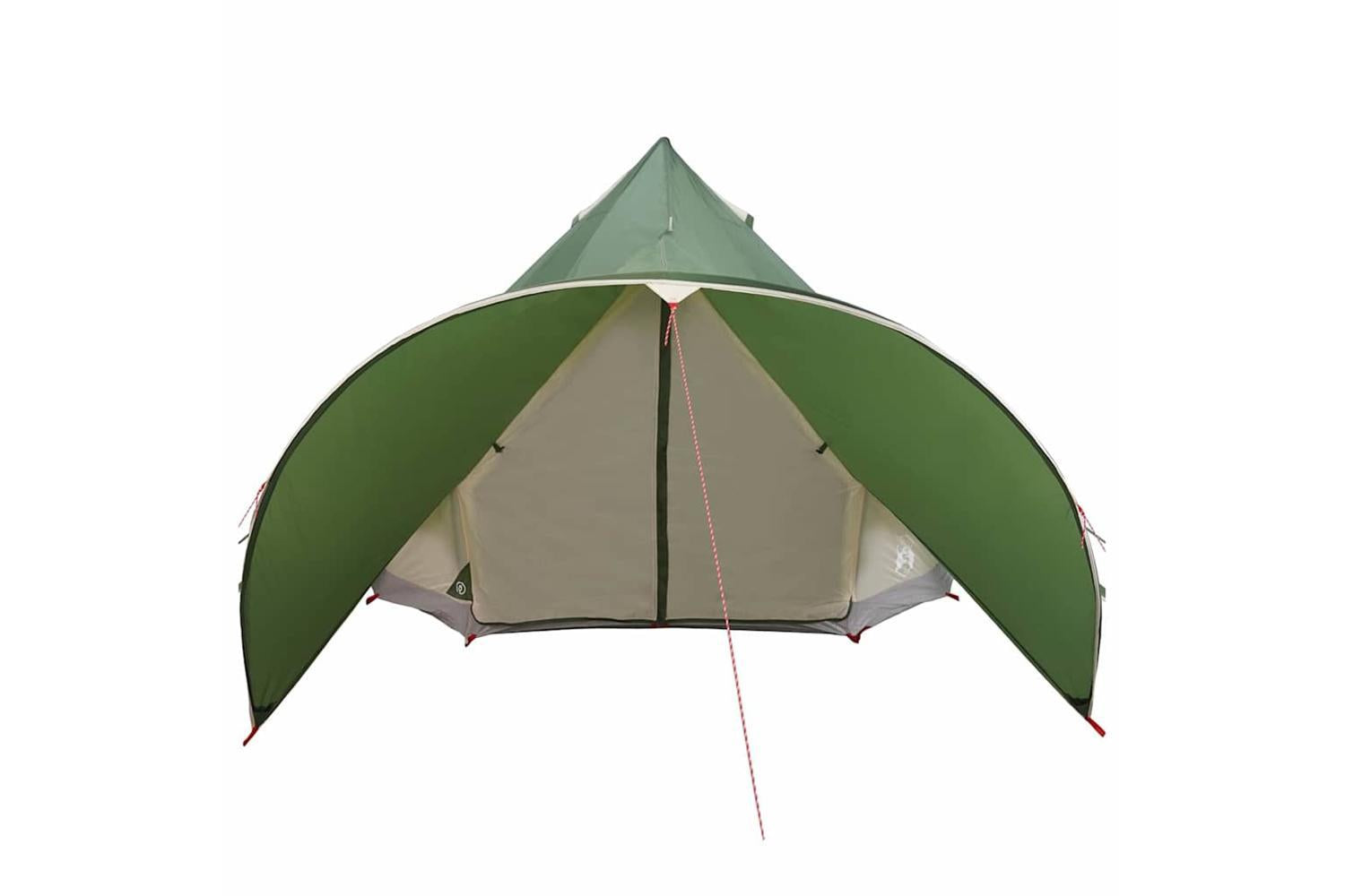 Vidaxl Teepee Tent With Roof Green And Grey 415 X 415 X 247 Cm-5