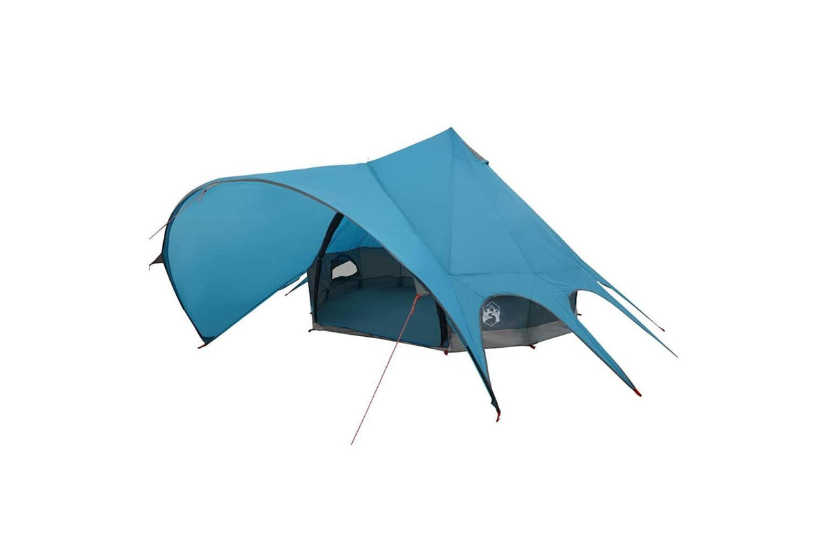 Vidaxl Teepee Tent With Roof Blue And Grey 415 X 415 X 247 Cm-2