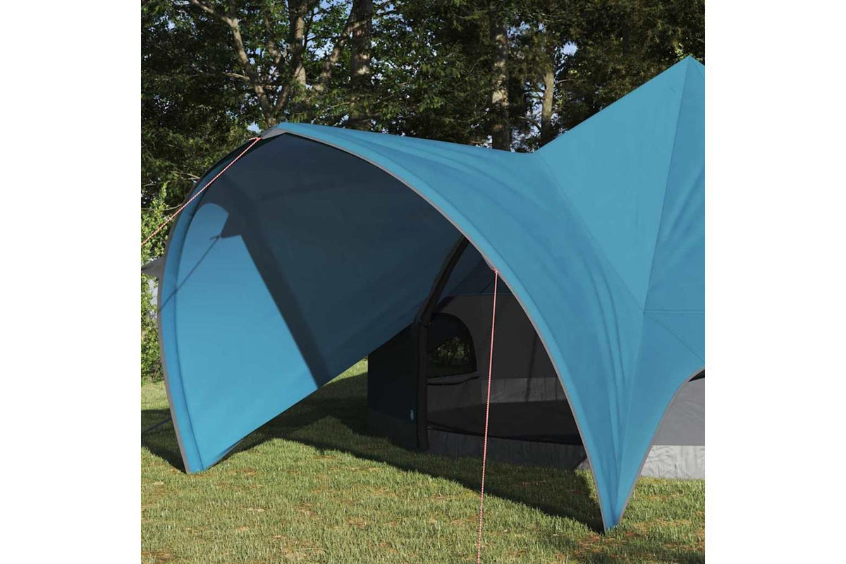 Vidaxl Teepee Tent With Roof Blue And Grey 415 X 415 X 247 Cm-3