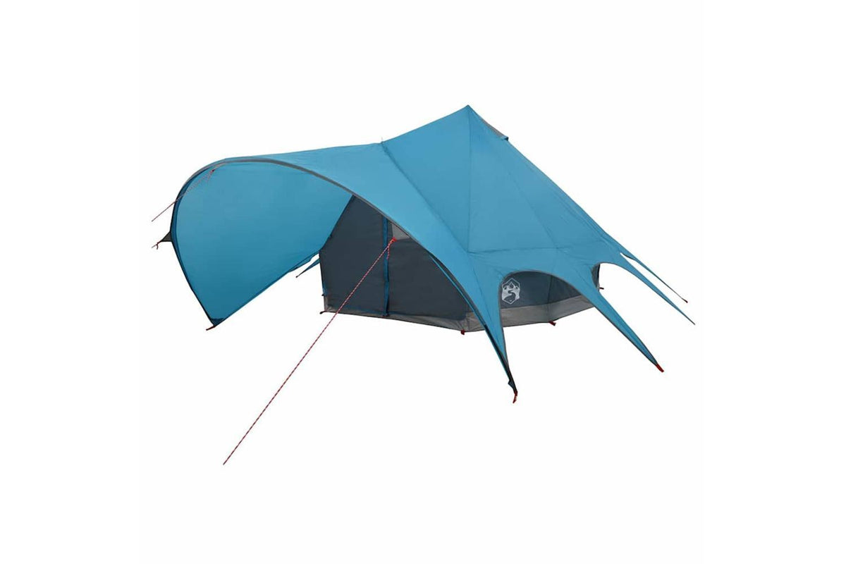 Vidaxl Teepee Tent With Roof Blue And Grey 415 X 415 X 247 Cm-4