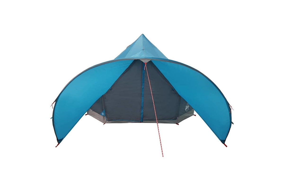 Vidaxl Teepee Tent With Roof Blue And Grey 415 X 415 X 247 Cm-5