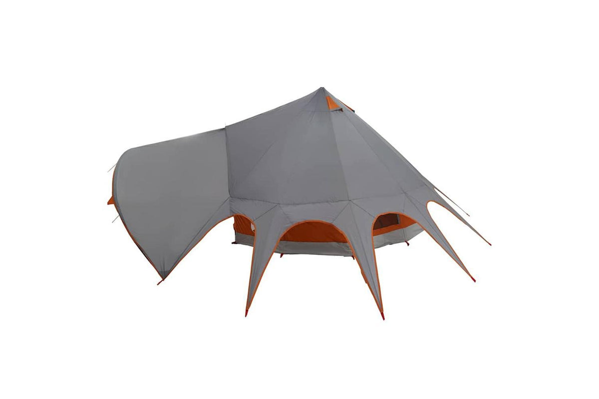 Vidaxl Teepee Tent With Roof Grey And Orange 415 X 415 X 247 Cm-7