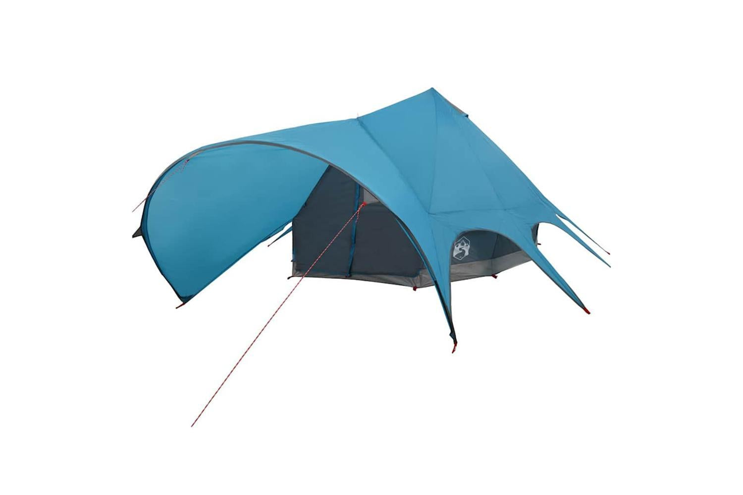 Vidaxl Teepee Tent With Roof Blue And Grey 600 X 600 X 347 Cm-4