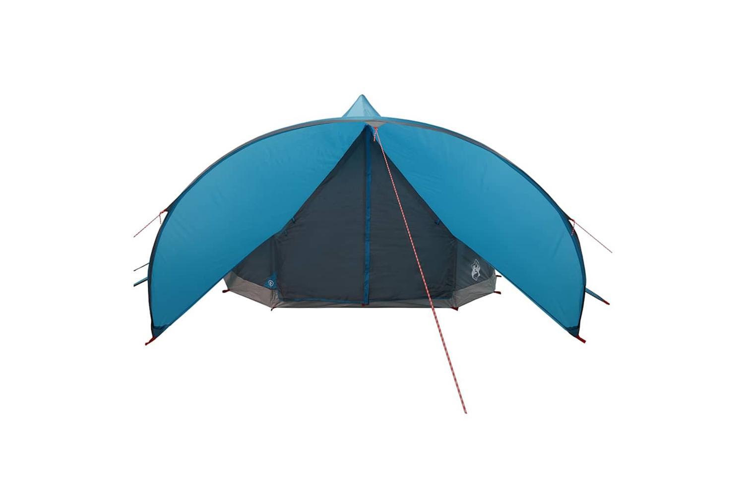 Vidaxl Teepee Tent With Roof Blue And Grey 600 X 600 X 347 Cm-5