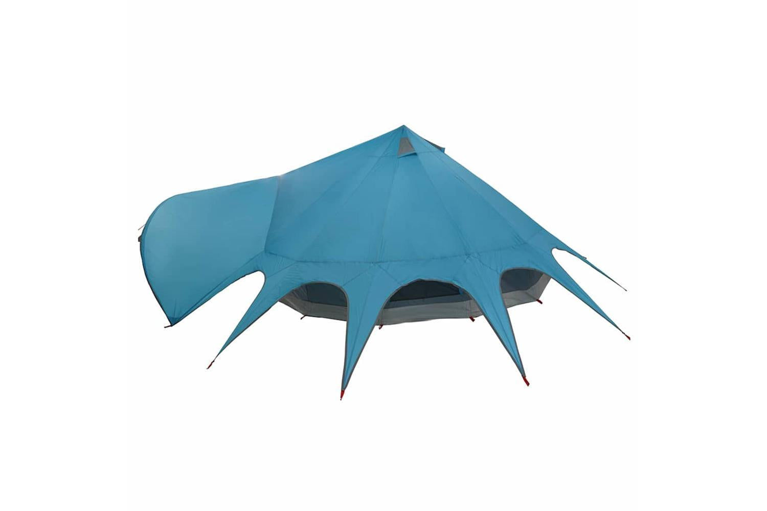 Vidaxl Teepee Tent With Roof Blue And Grey 600 X 600 X 347 Cm-7
