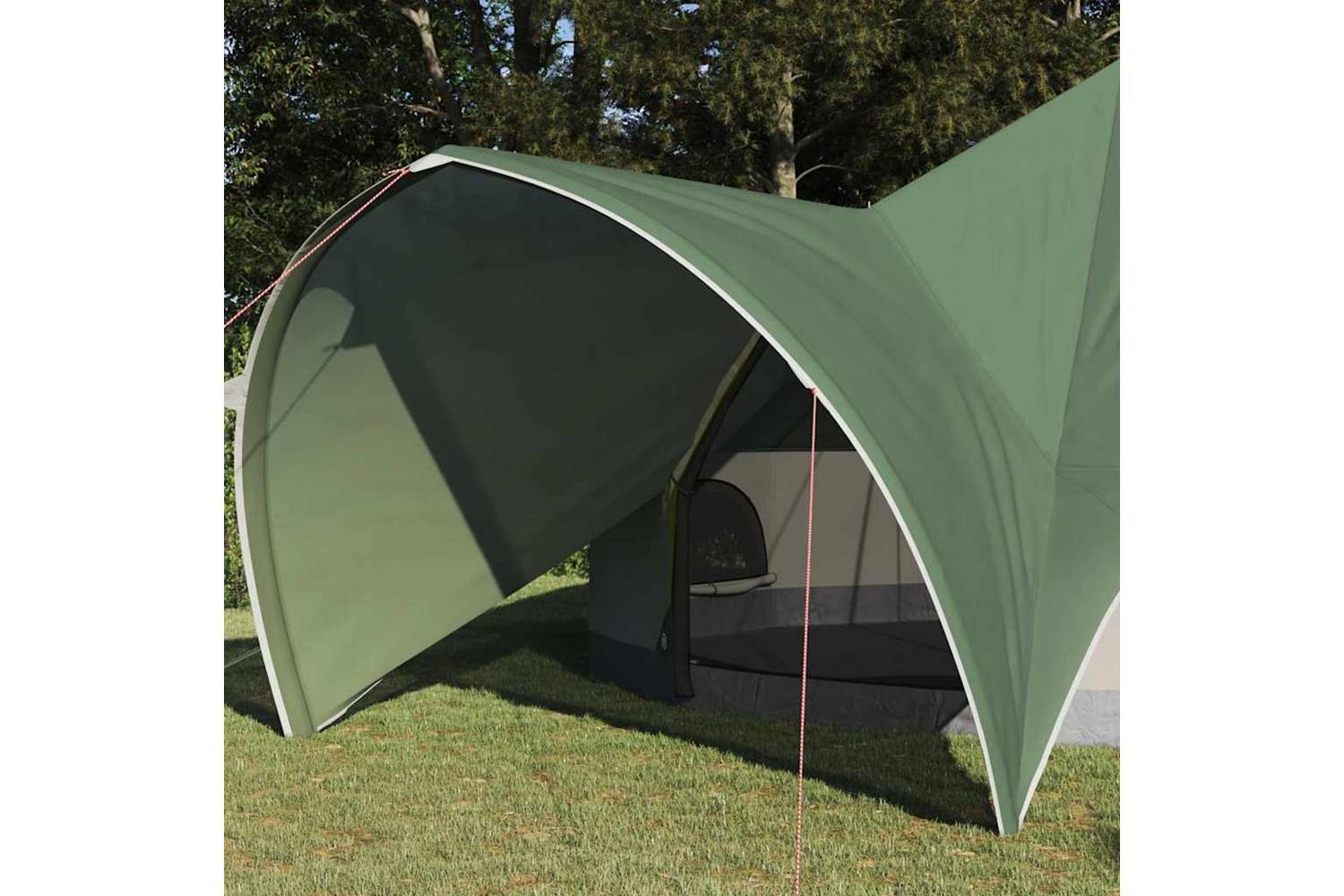 Vidaxl Teepee Tent With Roof Green And Grey 502 X 502 X 297 Cm-3