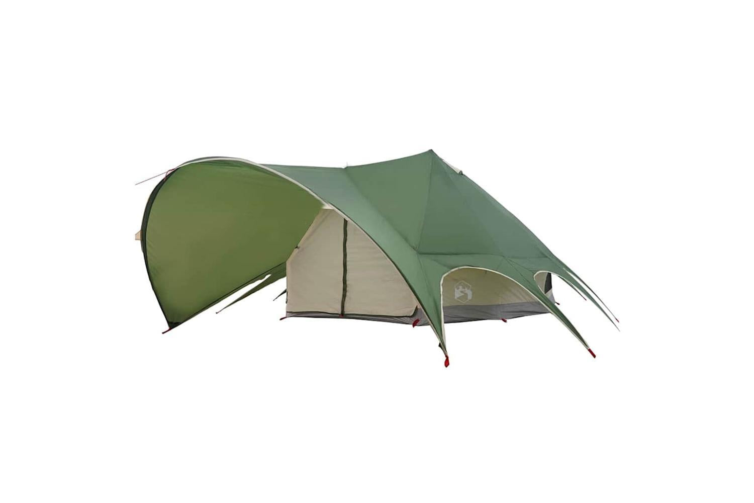 Vidaxl Teepee Tent With Roof Green And Grey 502 X 502 X 297 Cm-4