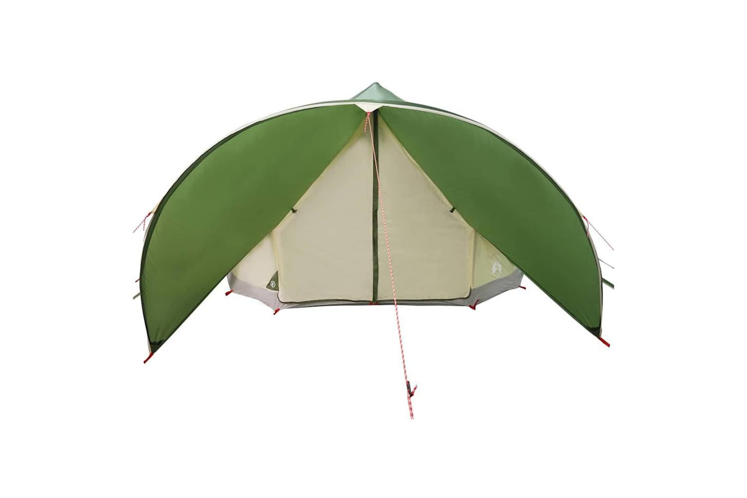 Vidaxl Teepee Tent With Roof Green And Grey 502 X 502 X 297 Cm-5