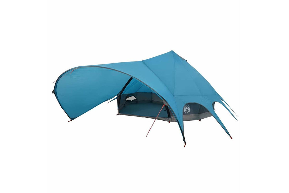 Vidaxl Teepee Tent With Roof Blue And Grey 502 X 502 X 297 Cm-2