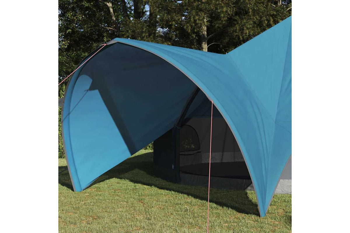 Vidaxl Teepee Tent With Roof Blue And Grey 502 X 502 X 297 Cm-3