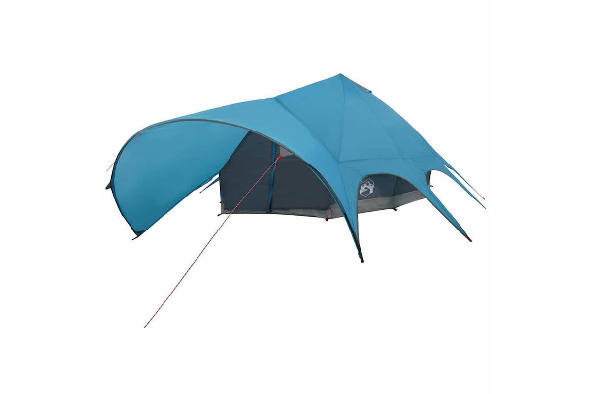 Vidaxl Teepee Tent With Roof Blue And Grey 502 X 502 X 297 Cm-4