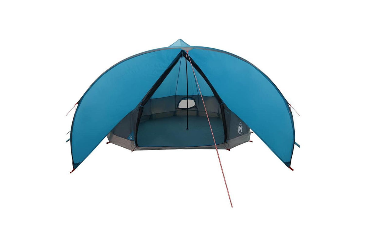 Vidaxl Teepee Tent With Roof Blue And Grey 502 X 502 X 297 Cm-6