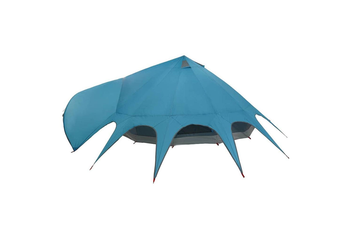 Vidaxl Teepee Tent With Roof Blue And Grey 502 X 502 X 297 Cm-7