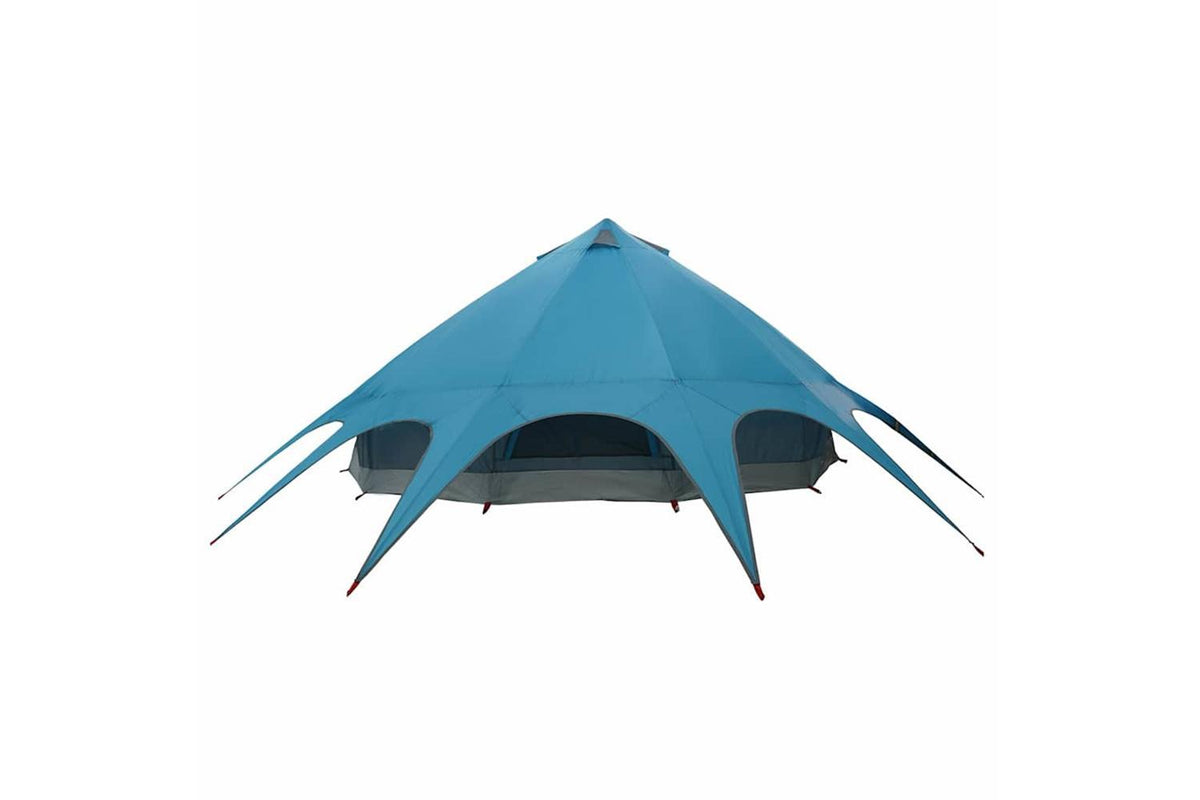 Vidaxl Teepee Tent With Roof Blue And Grey 502 X 502 X 297 Cm-8