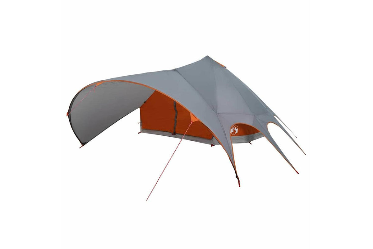 Vidaxl Teepee Tent With Roof Grey And Orange 502 X 502 X 297 Cm-4