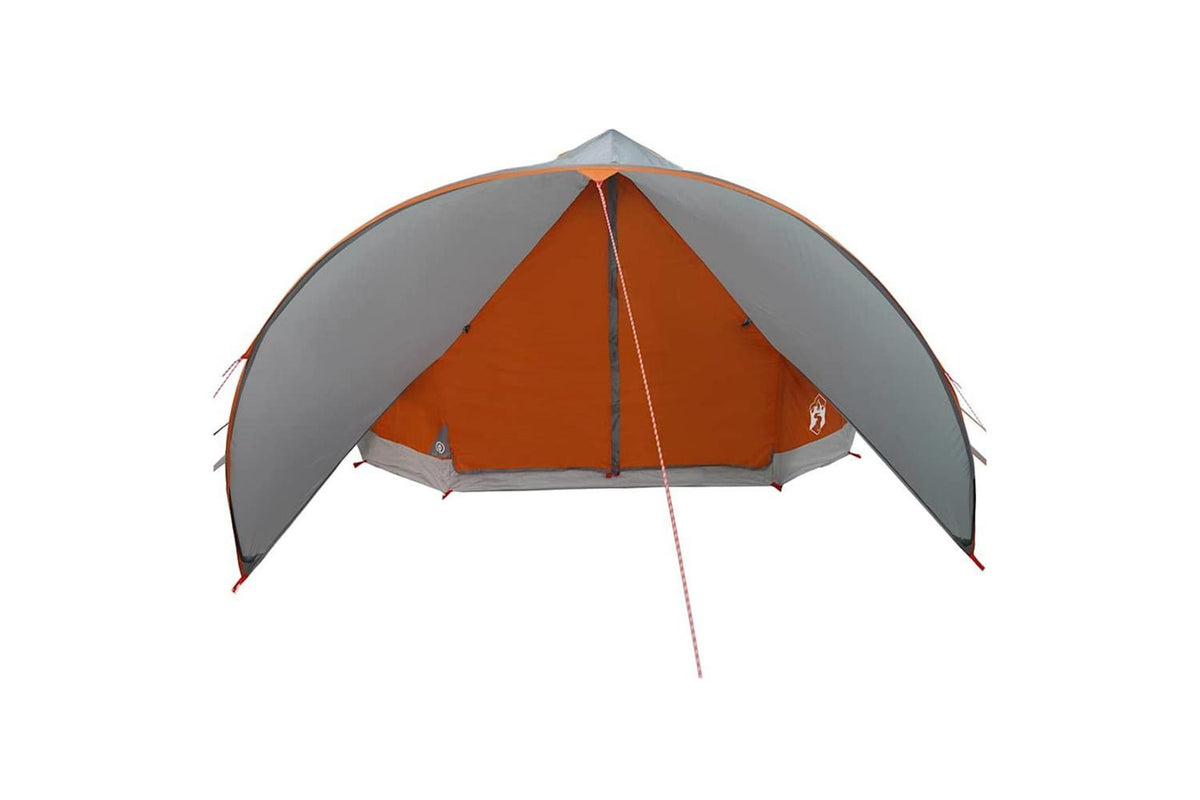 Vidaxl Teepee Tent With Roof Grey And Orange 502 X 502 X 297 Cm-5
