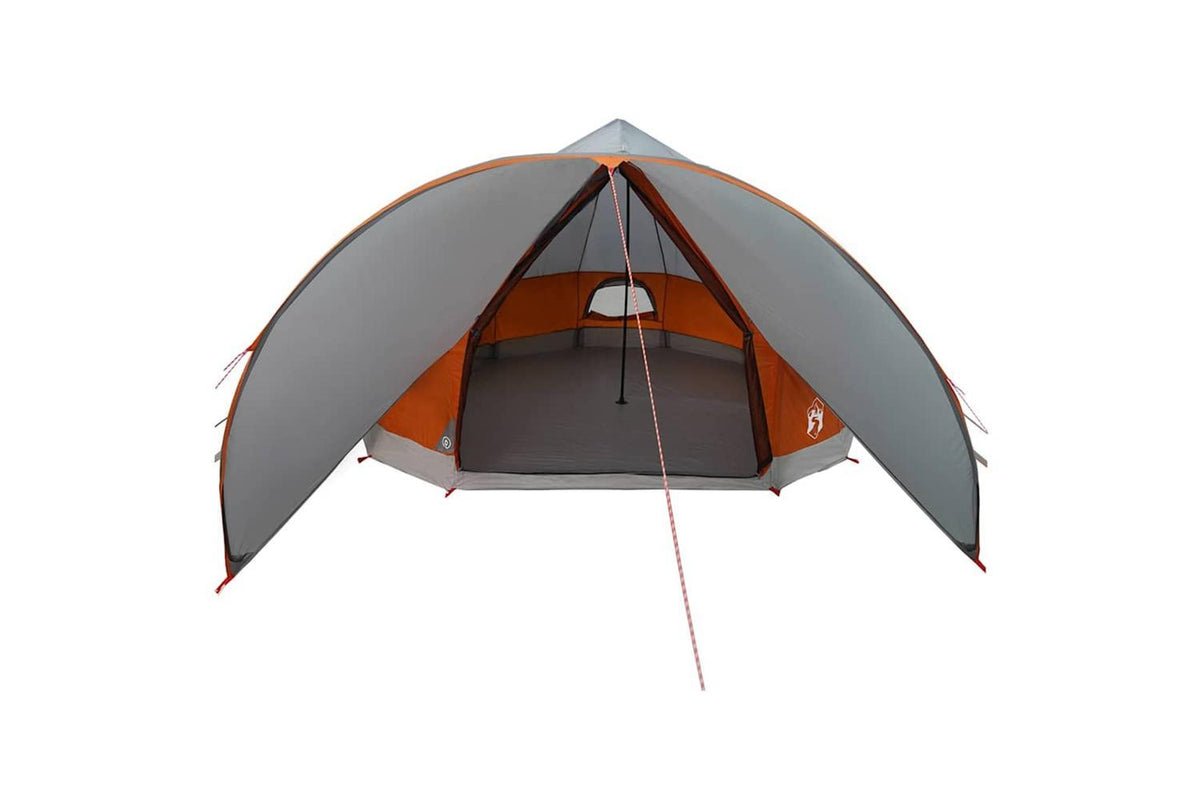 Vidaxl Teepee Tent With Roof Grey And Orange 502 X 502 X 297 Cm-6