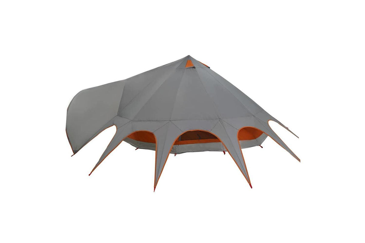 Vidaxl Teepee Tent With Roof Grey And Orange 502 X 502 X 297 Cm-7