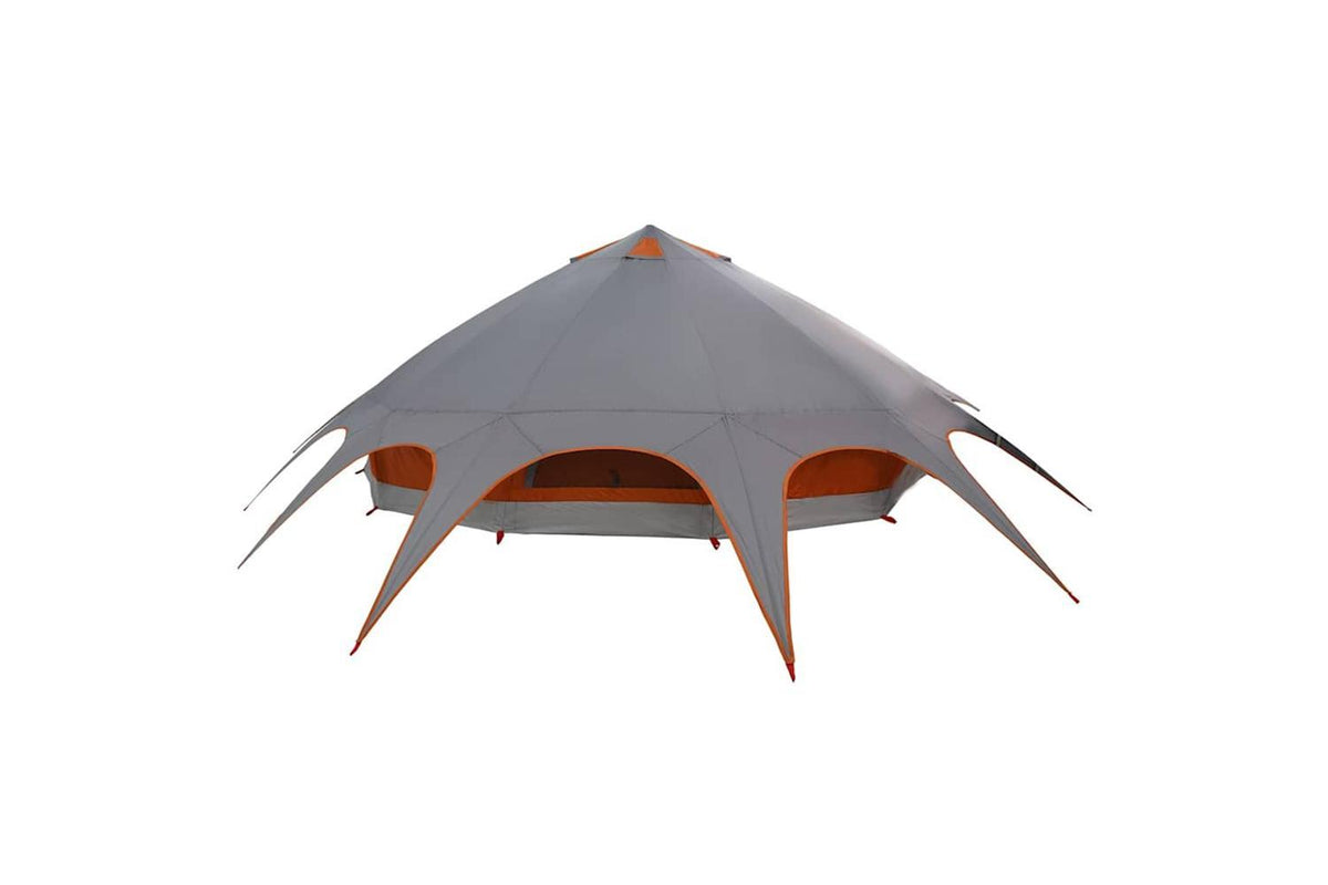 Vidaxl Teepee Tent With Roof Grey And Orange 502 X 502 X 297 Cm-8