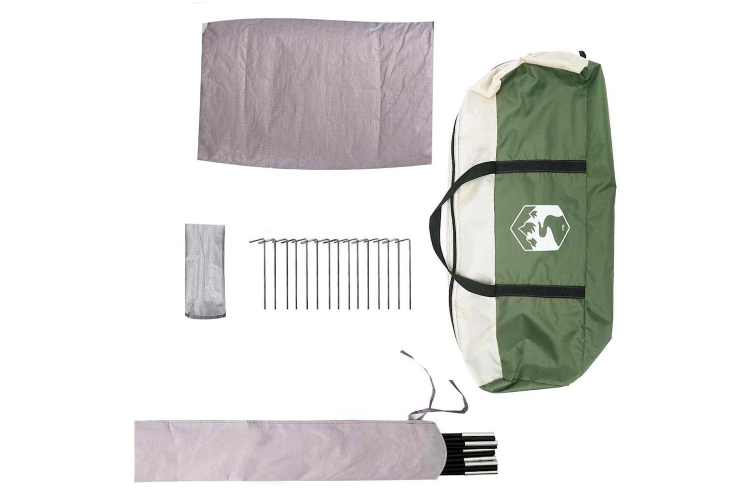 Vidaxl Dome Tent With Roof With Storage Green 505 X 450 X 248 Cm-10