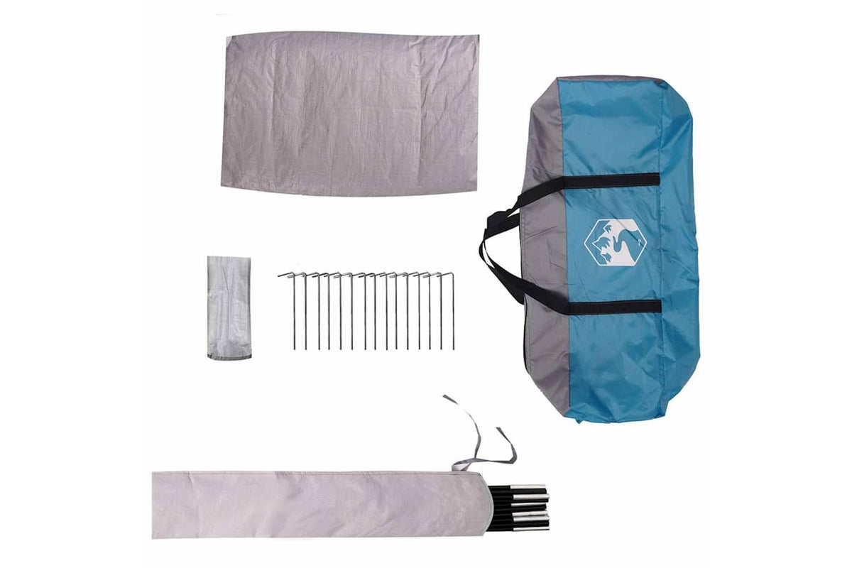Vidaxl Dome Tent With Roof With Storage Blue 505 X 450 X 248 Cm-10
