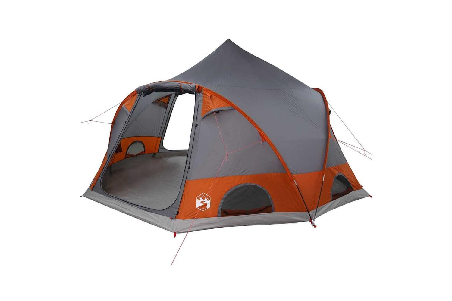 Vidaxl Dome Tent With Roof Grey And Orange 505 X 450 X 248 Cm-2