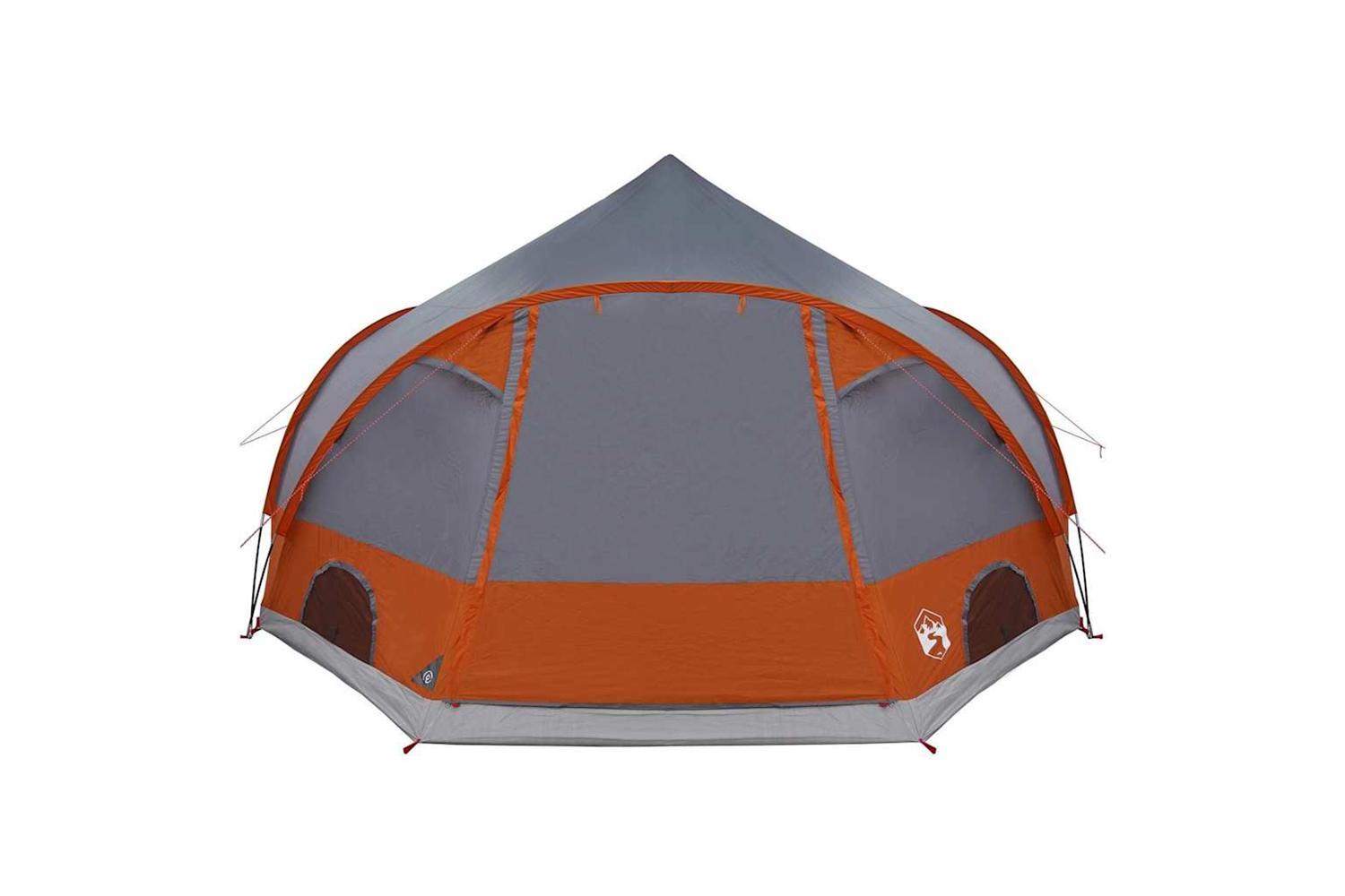 Vidaxl Dome Tent With Roof Grey And Orange 505 X 450 X 248 Cm-7
