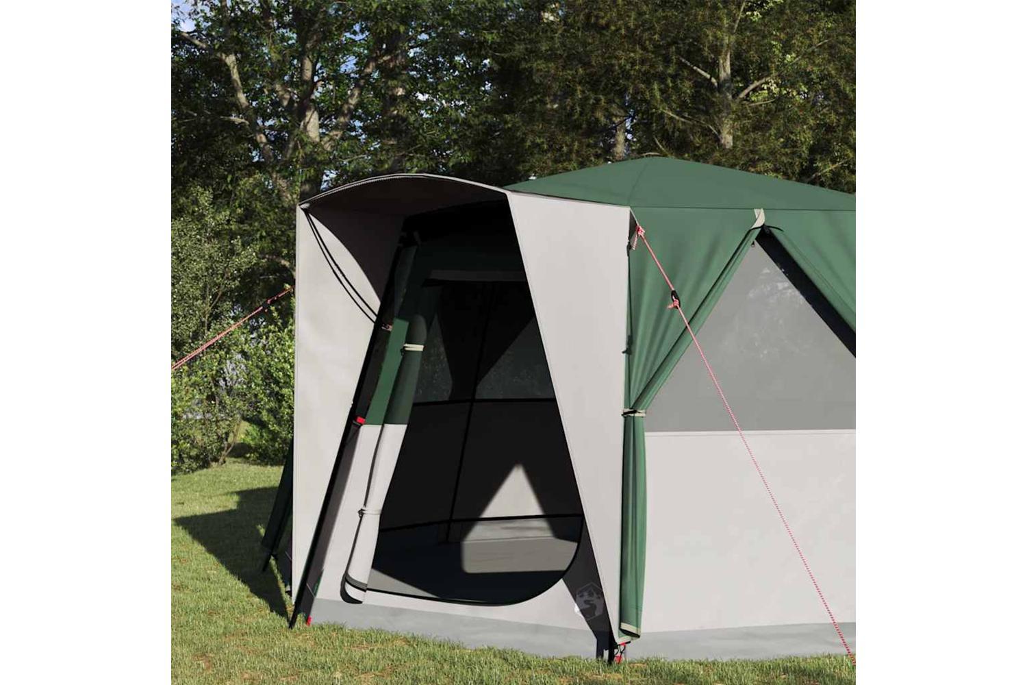 Vidaxl Cabin Tent With Roof With Storage Green 425 X 396 X 222 Cm-3