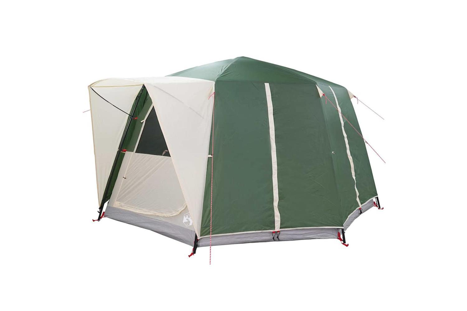 Vidaxl Cabin Tent With Roof With Storage Green 425 X 396 X 222 Cm-4