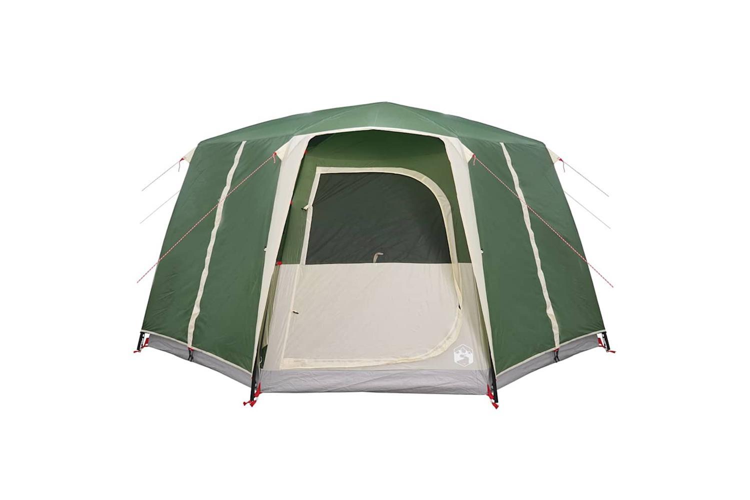 Vidaxl Cabin Tent With Roof With Storage Green 425 X 396 X 222 Cm-5