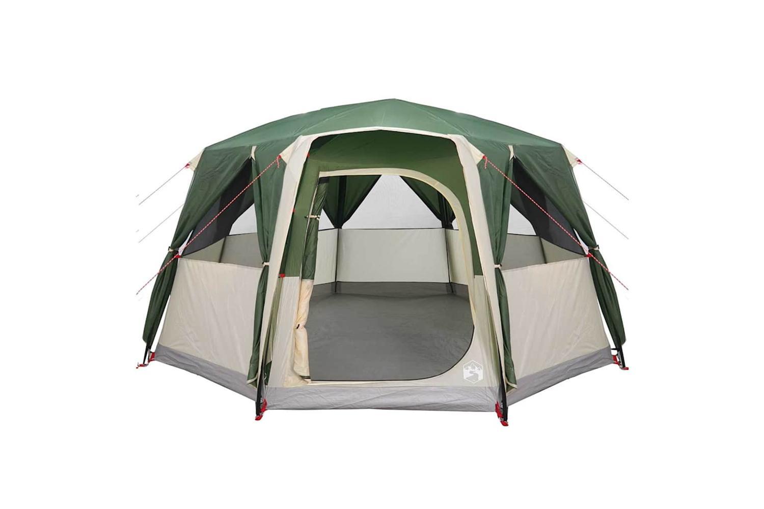 Vidaxl Cabin Tent With Roof With Storage Green 425 X 396 X 222 Cm-6