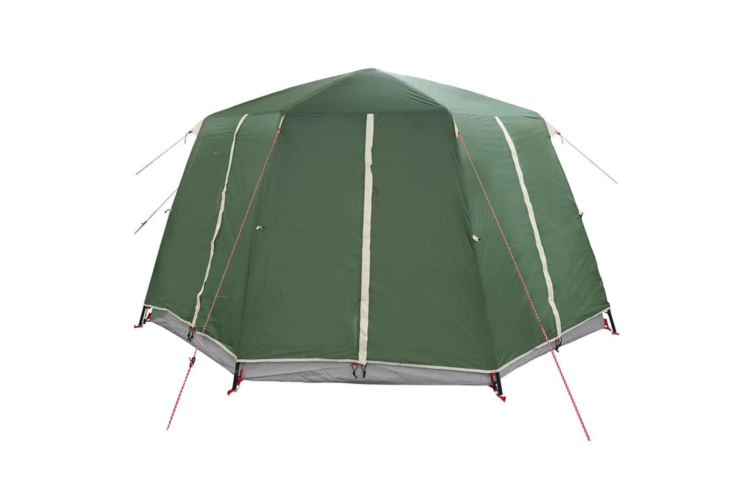 Vidaxl Cabin Tent With Roof With Storage Green 425 X 396 X 222 Cm-8