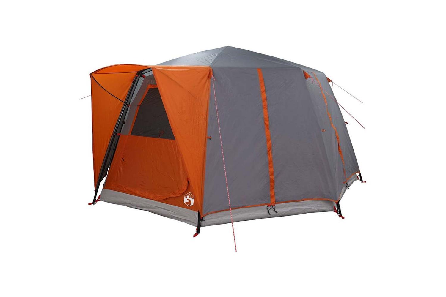 Vidaxl Cabin Tent With Roof Grey And Orange 425 X 396 X 222 Cm-4