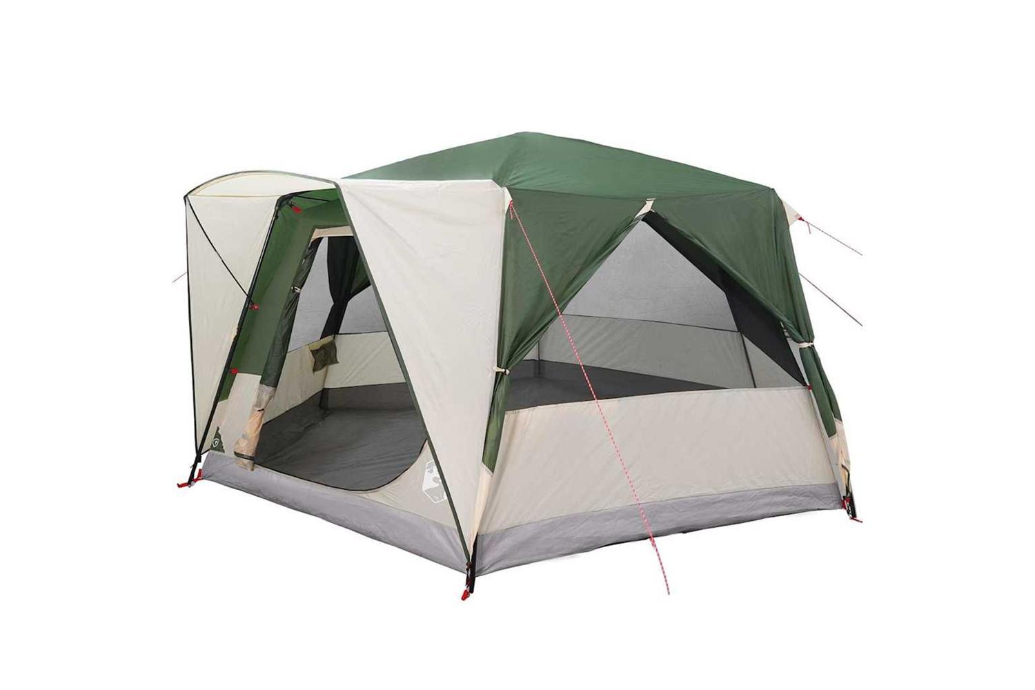 Vidaxl Cabin Tent With Roof With Storage Green 400 X 350 X 212 Cm-2