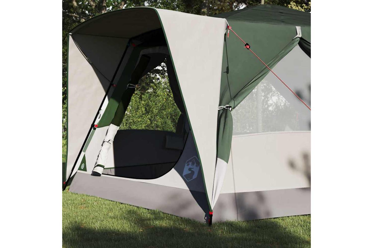 Vidaxl Cabin Tent With Roof With Storage Green 400 X 350 X 212 Cm-3