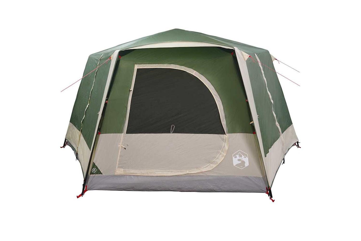 Vidaxl Cabin Tent With Roof With Storage Green 400 X 350 X 212 Cm-6
