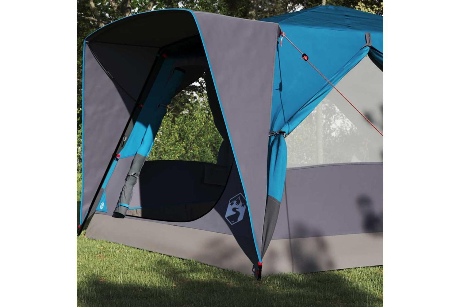 Vidaxl Cabin Tent With Roof With Storage Blue 400 X 350 X 212 Cm-3