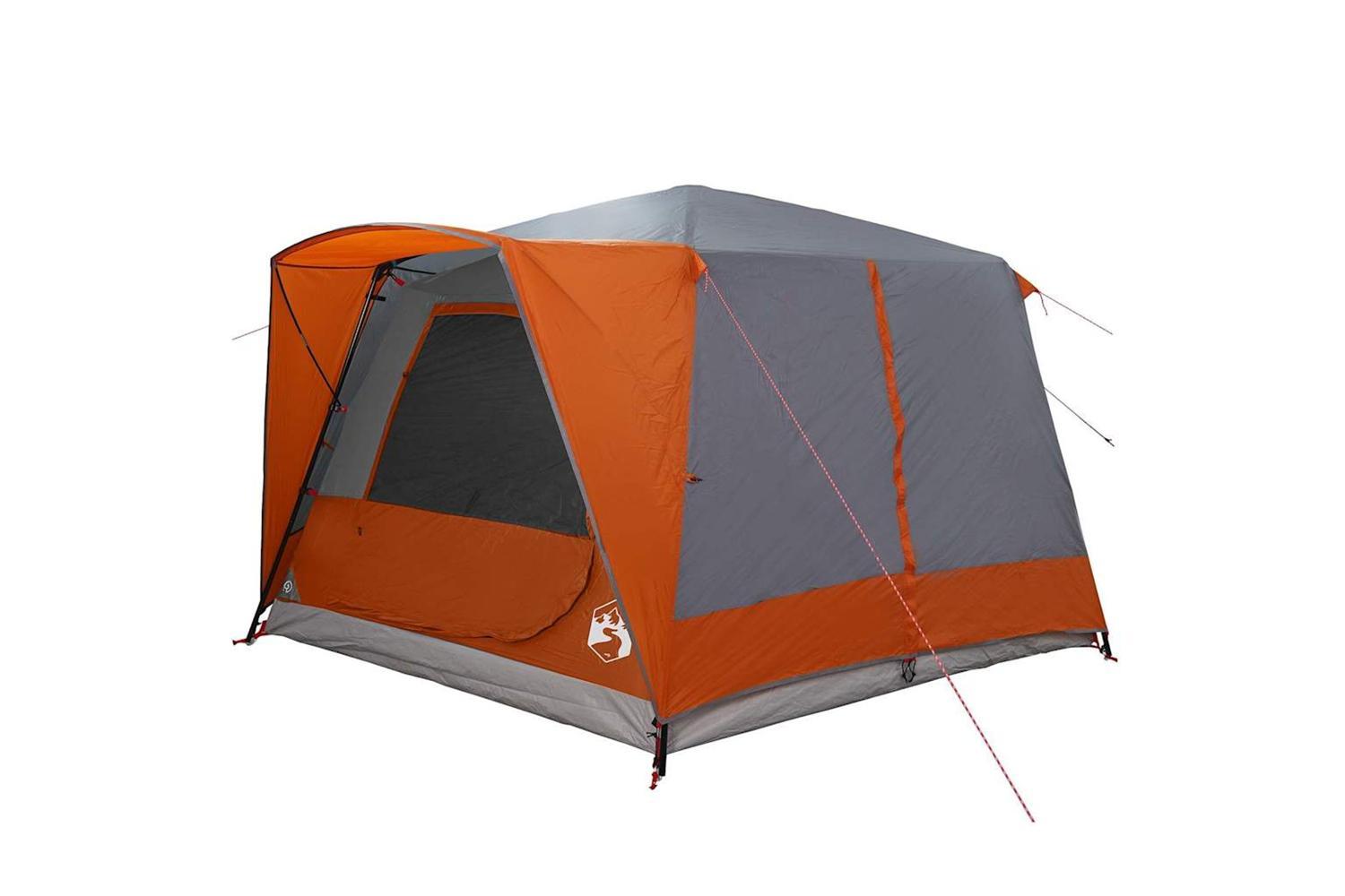 Vidaxl Cabin Tent With Roof Grey And Orange 400 X 350 X 212 Cm-4