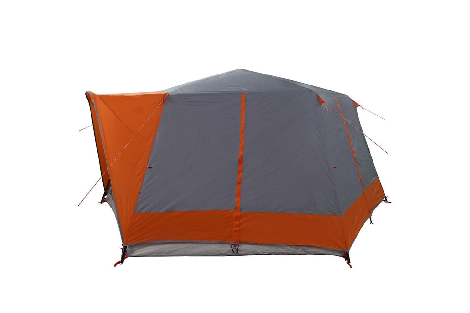 Vidaxl Cabin Tent With Roof Grey And Orange 400 X 350 X 212 Cm-7