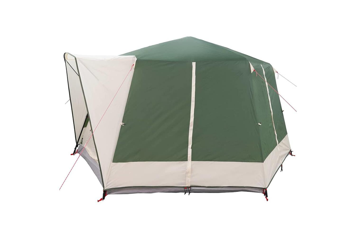 Vidaxl Cabin Tent With Roof Green And White 333 X 317 X 194 Cm-7