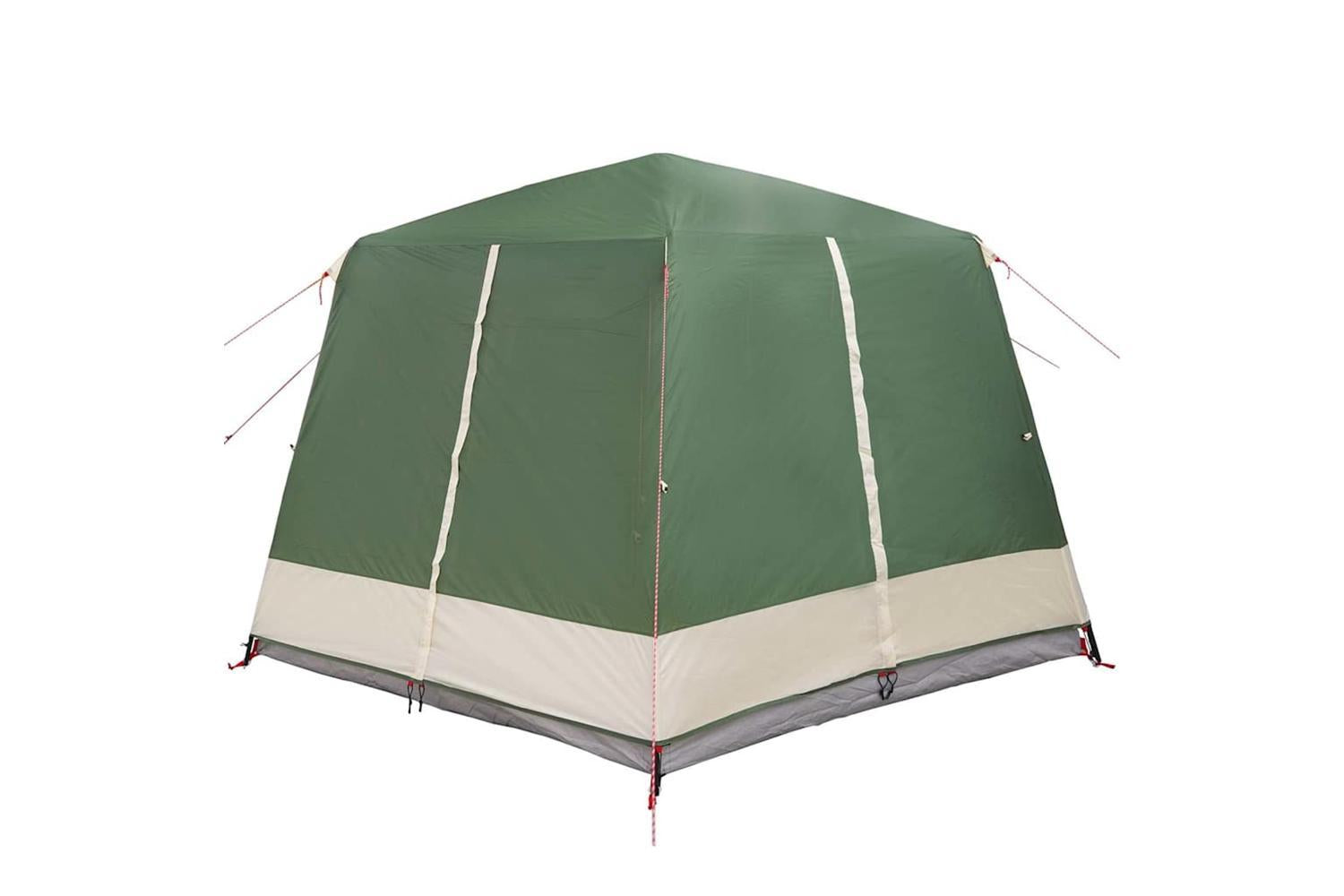 Vidaxl Cabin Tent With Roof Green And White 333 X 317 X 194 Cm-8