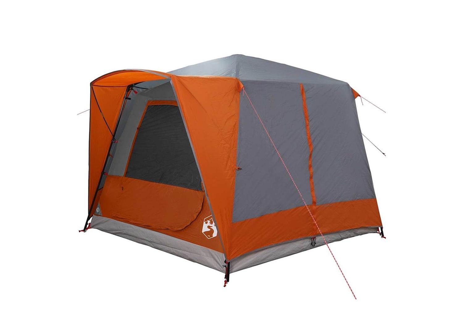 Vidaxl Cabin Tent With Roof Grey And Orange 333 X 317 X 194 Cm-4