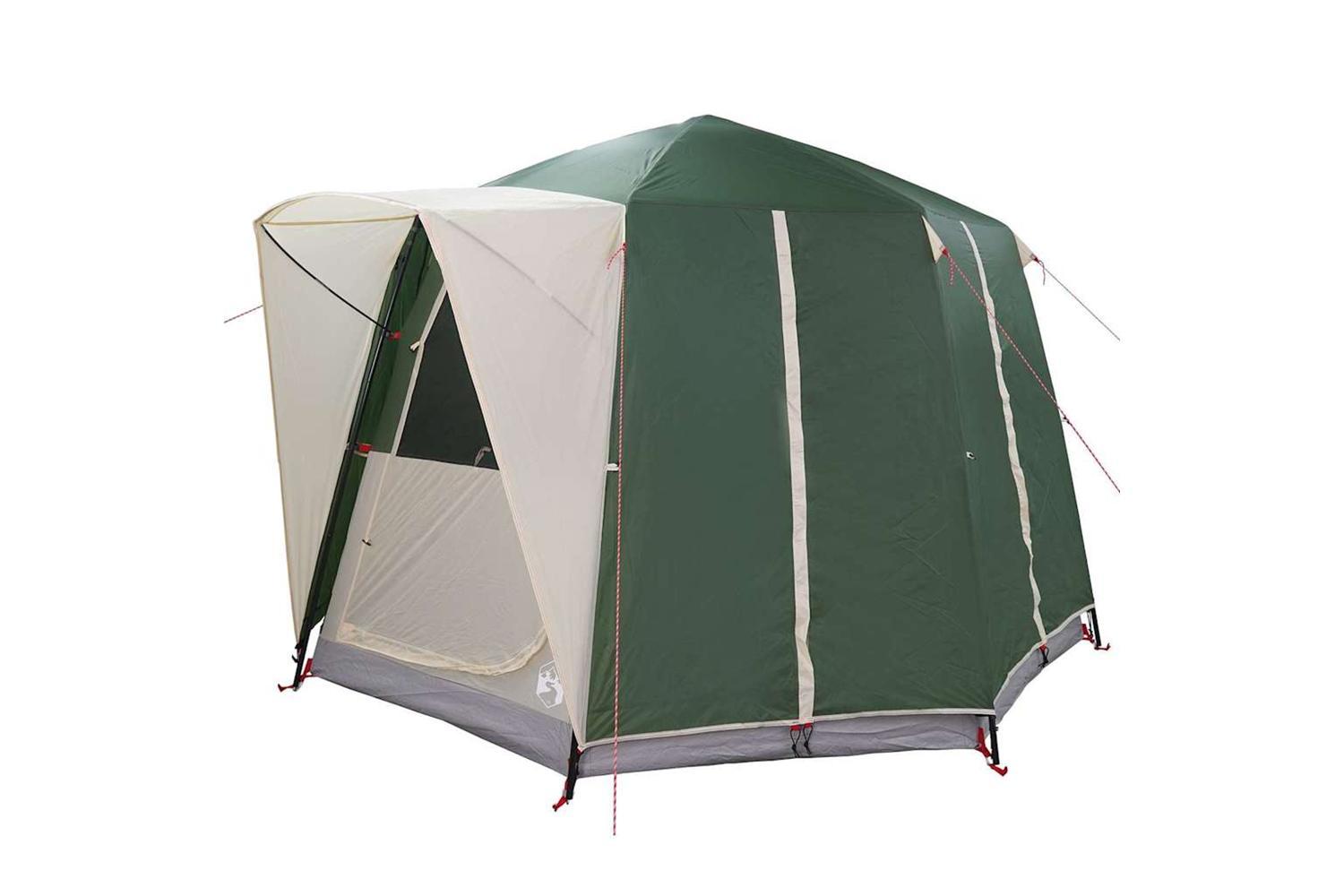 Vidaxl Cabin Tent With Roof Green And White 320 X 320 X 203 Cm-4