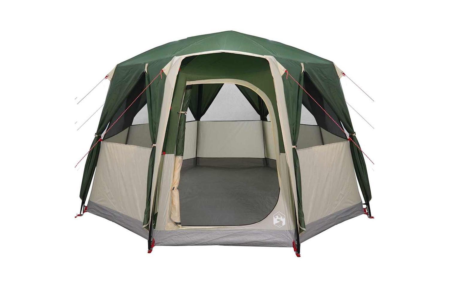 Vidaxl Cabin Tent With Roof Green And White 320 X 320 X 203 Cm-5